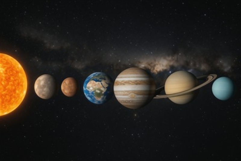 Solsystemets Fantastiske Planeter - Udforsk det betagende solsystem med vores livlige kunsttryk af planeterne, der svæver i rummet. En perfekt tilføjelse til ethvert rum, der inspirerer til drømme og nysgerrighed om universet.