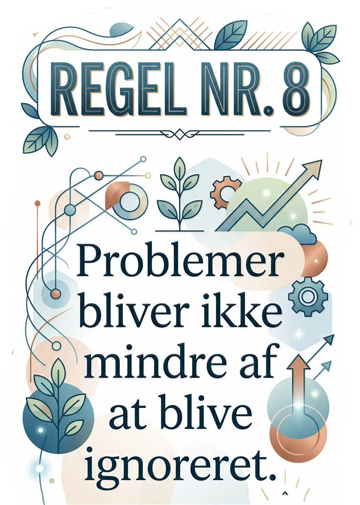 Regel Nr. 8: Ignorer Problemerne Ikke! plakat