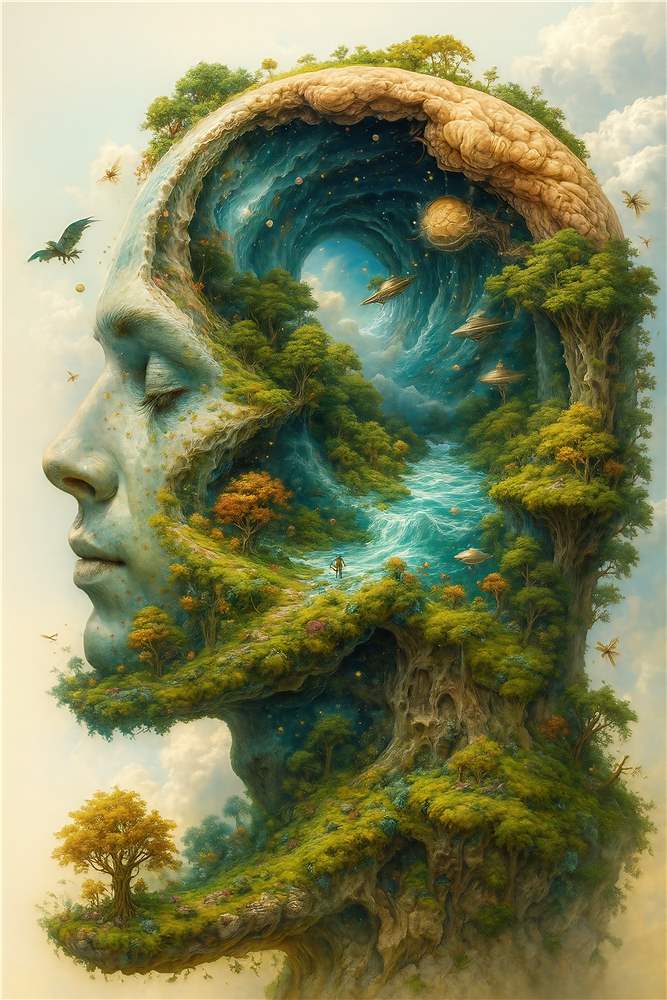 Surrealistisk Naturindtryk plakat
