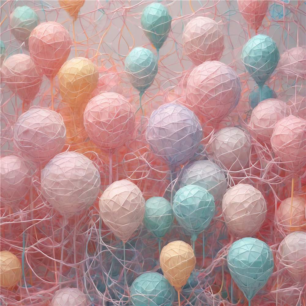 Drømmende Pastelballoner plakat