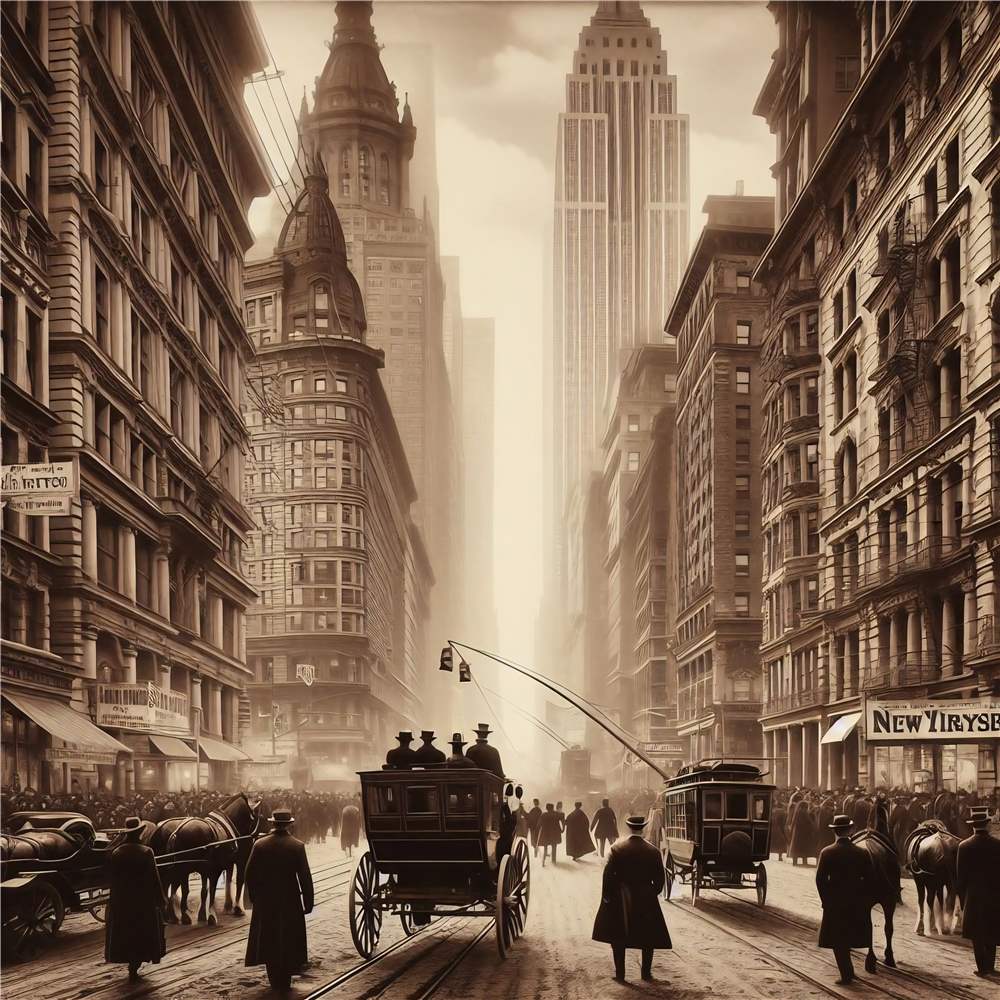 Tidens Rester i New Yorks Hjerte plakat