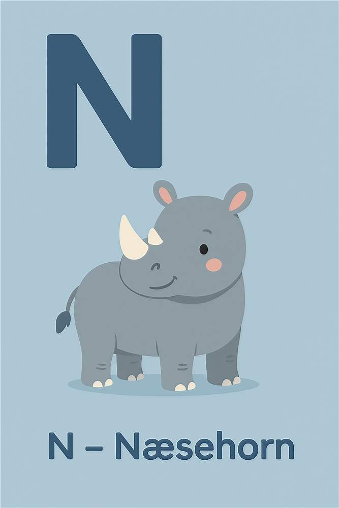 Næsehorns Børnevenlige Læring plakat