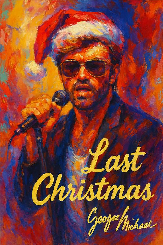 Jul med George Michael - Last Christmas Kunst plakat
