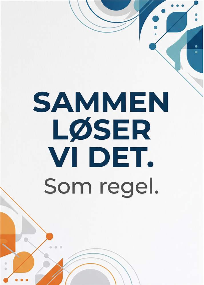 Sammen Løser Vi Det - Motivationsplakat plakat