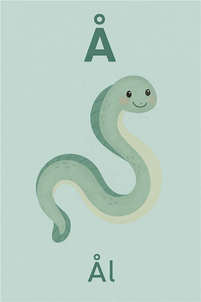 Sødt smil fra havets ål plakat