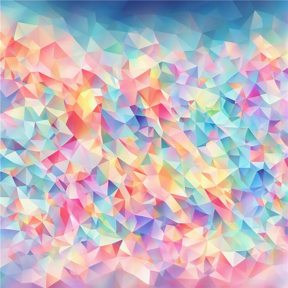Pastelfarver i Geometrisk Harmoni plakat