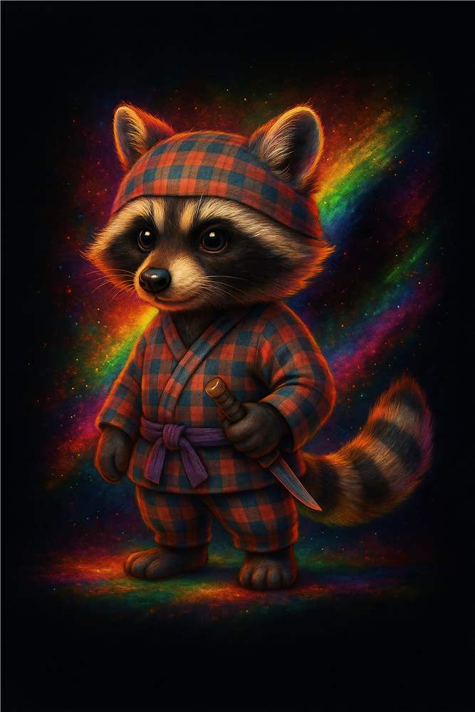 Racoon Ninja i Stjernerne plakat