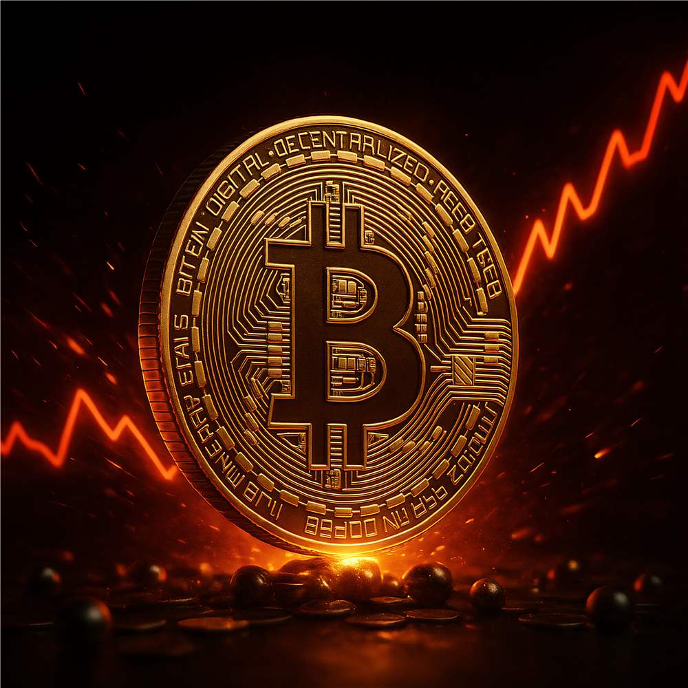 Bitcoin: En Stigende Trend i Digital Økonomi plakat