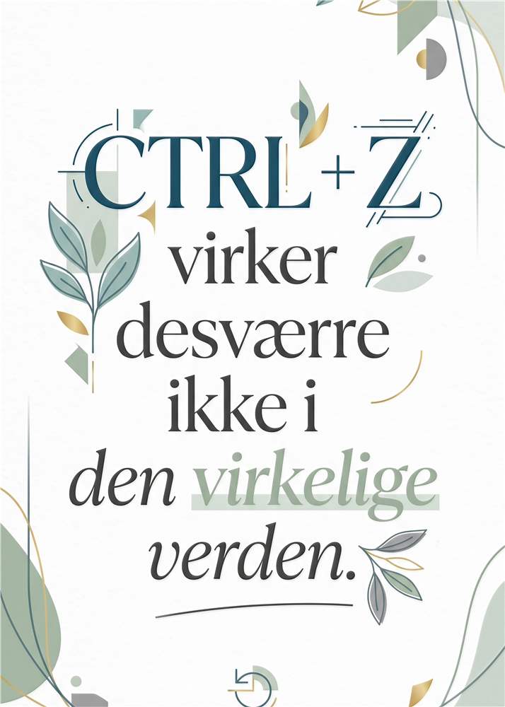 CTRL+Z: Den Virkelige Verden Uden Fortrydelse plakat