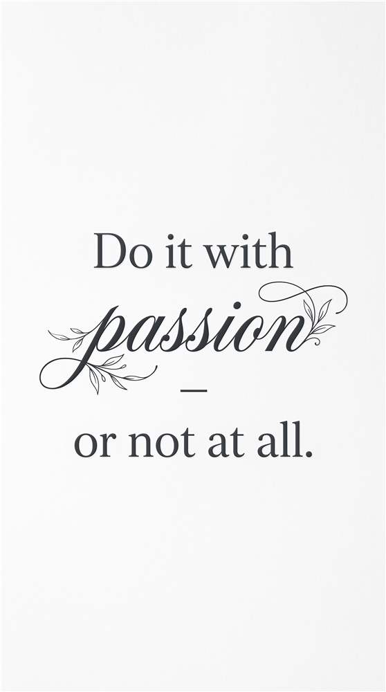 Gør det med passion plakat