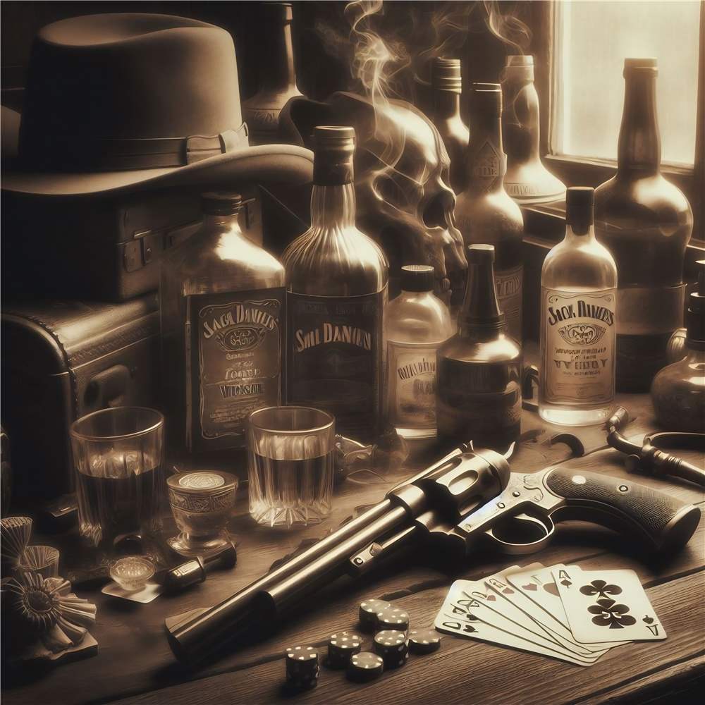 Det Vilde Vesten: Whisky og Spil i Ny Belysning plakat
