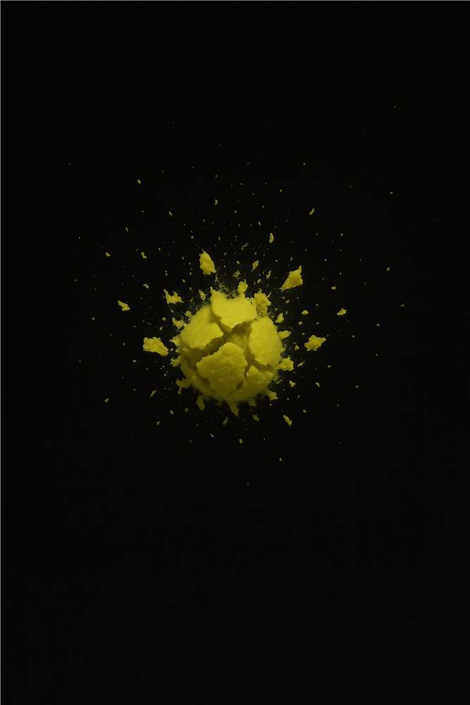 Dynamisk Gult Pulver Eksplosion plakat