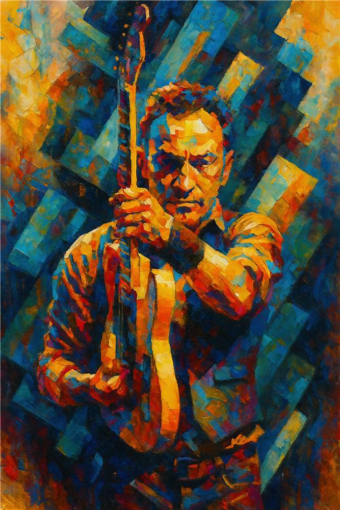 Energi og Musik: Den Farverige Guitarist plakat