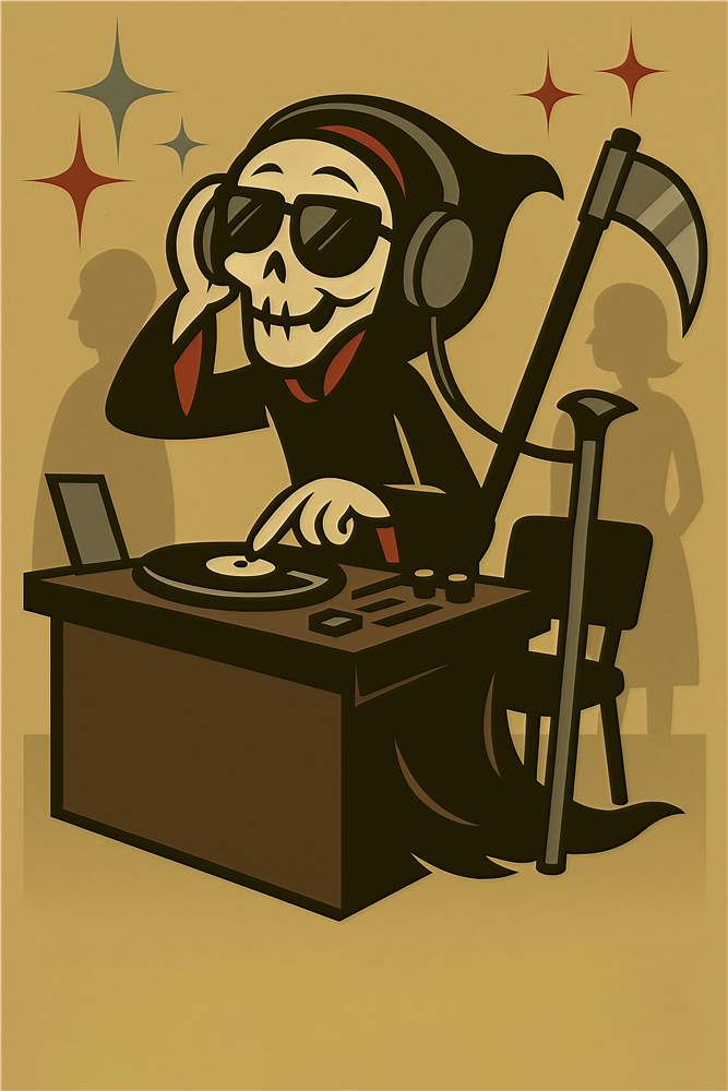 Skeletal DJ: En Dødbringende Feststemning plakat