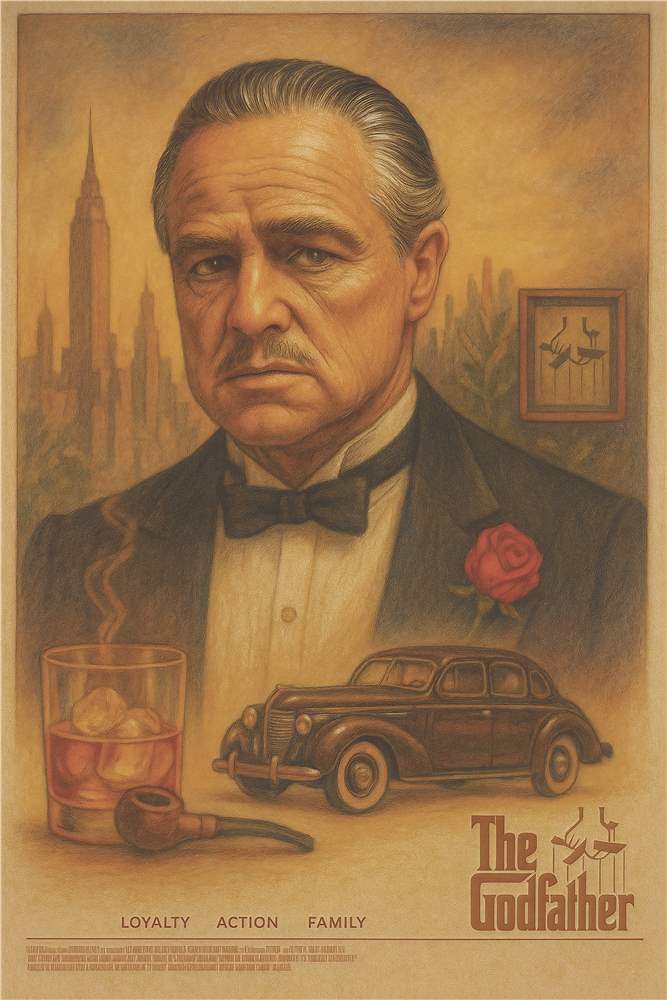 The Godfather - Tidløse Filmplakat plakat