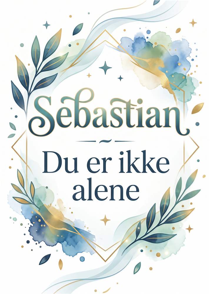 Sebastian: Du er ikke alene plakat