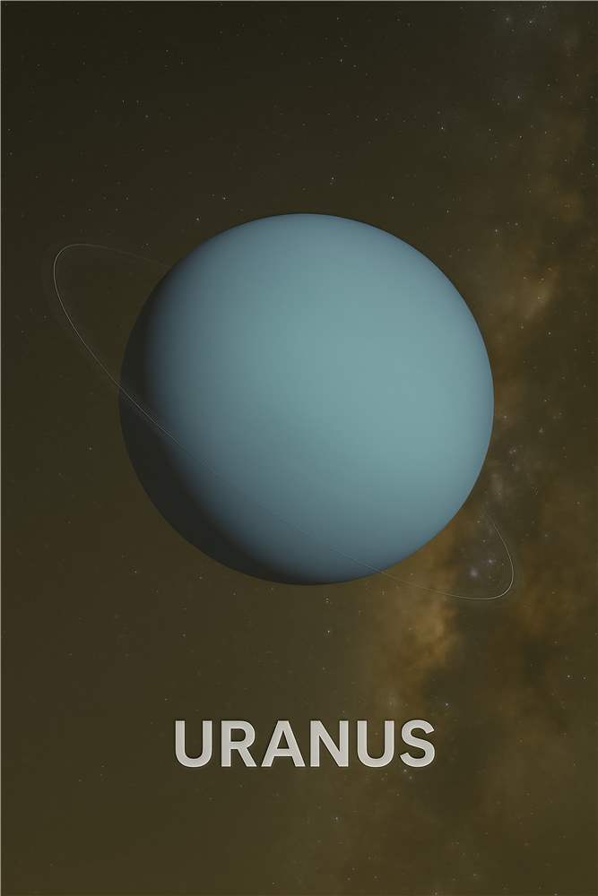 Uranus: Himmelens Blå Skønhed plakat