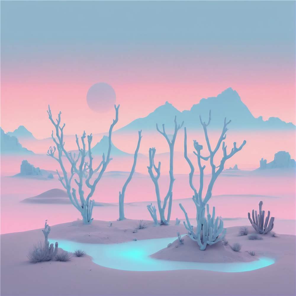 Surrealistisk Pastelfantasi plakat