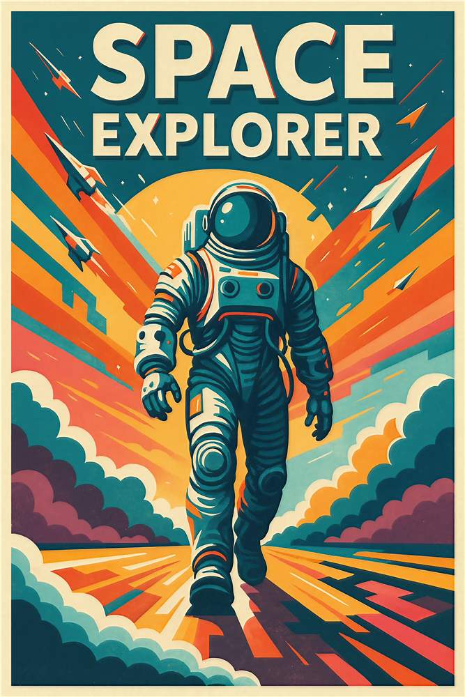 Eventyret i Rummet: Astronautens Rejse plakat