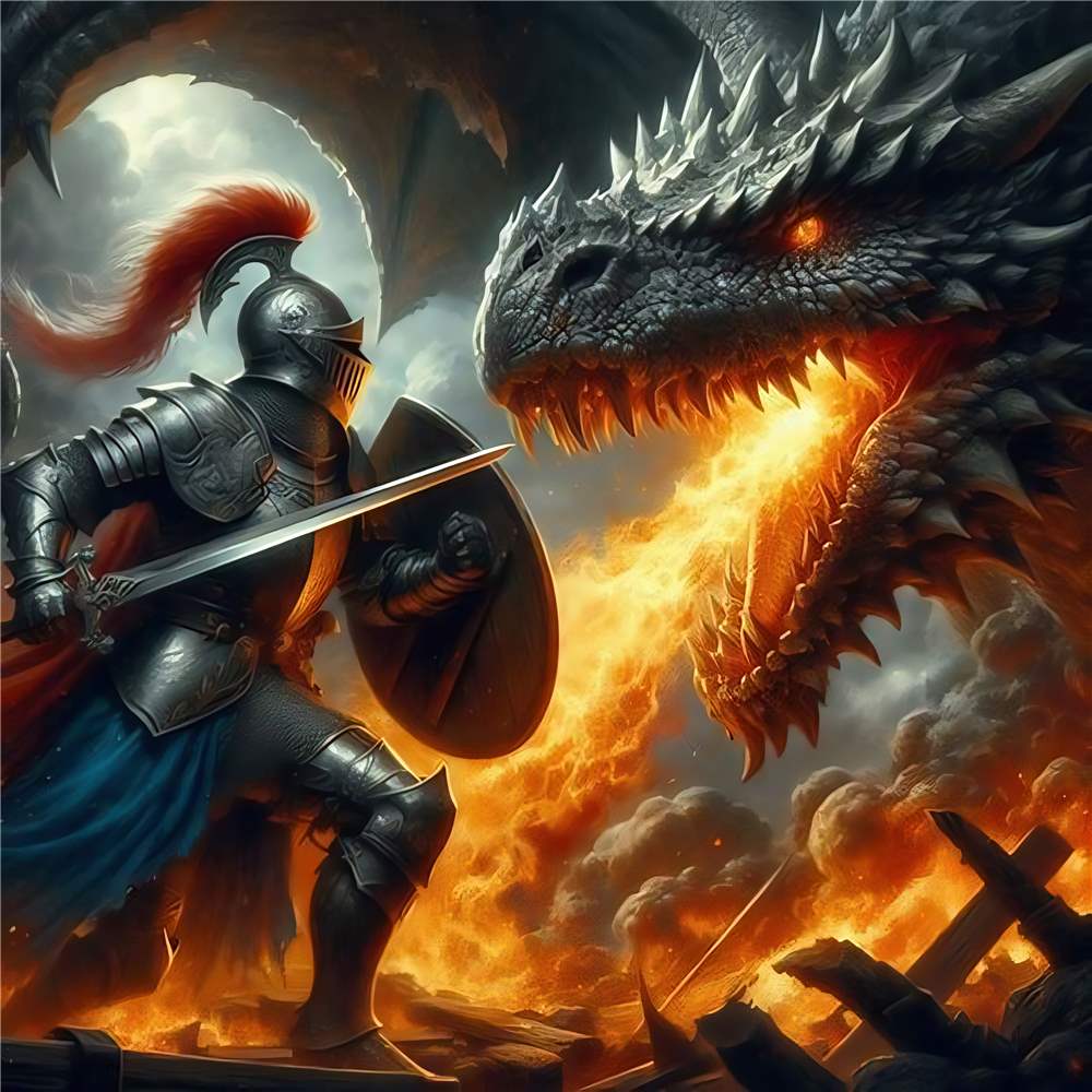 Dramatik: Ridderens Kamp mod Dragen plakat