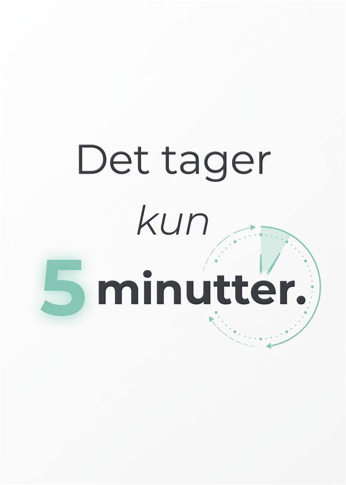 Effektivitet på 5 minutter – Motivation til væggen plakat
