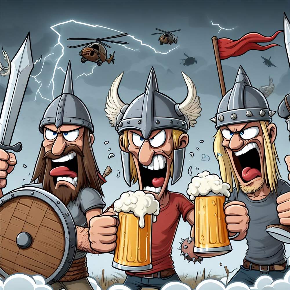 Vikingeølfest i Stormens Tegninger plakat