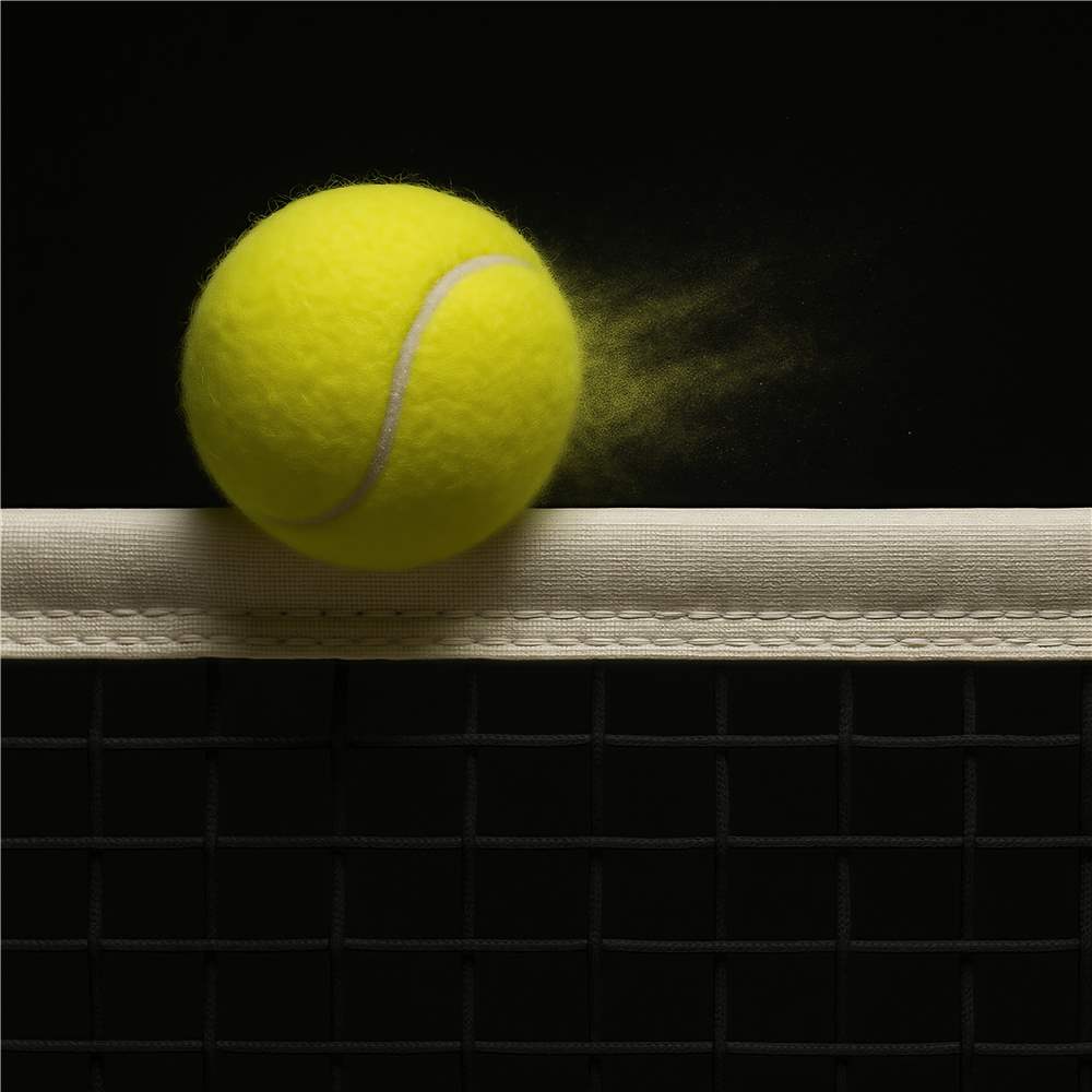 Tennisbold i Fart - Energi og Dynamik plakat