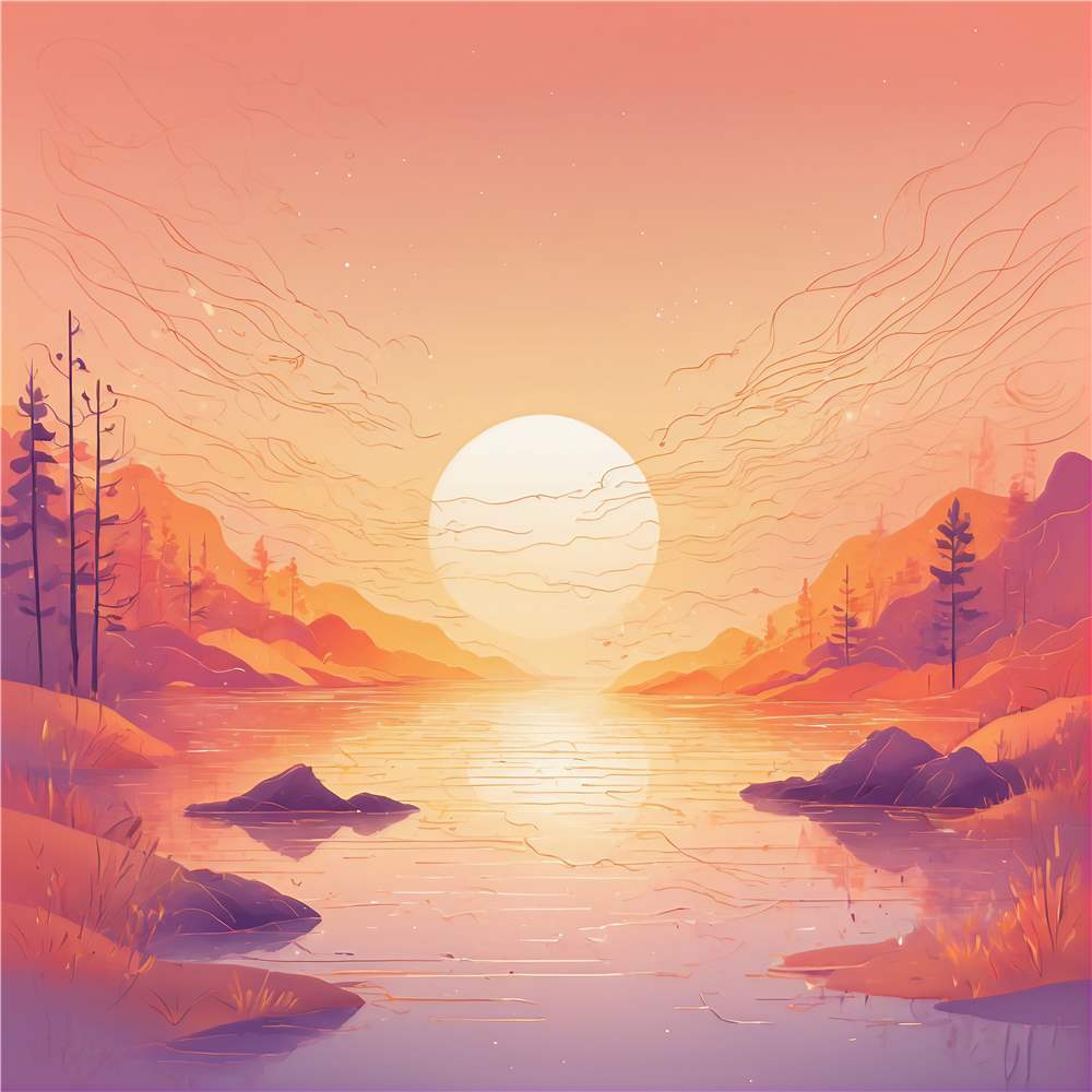 Morgensol Over Søen plakat