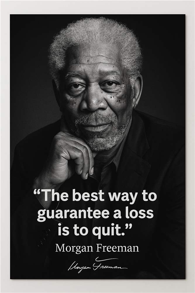 Inspirerende Citat om Utholdenhed plakat
