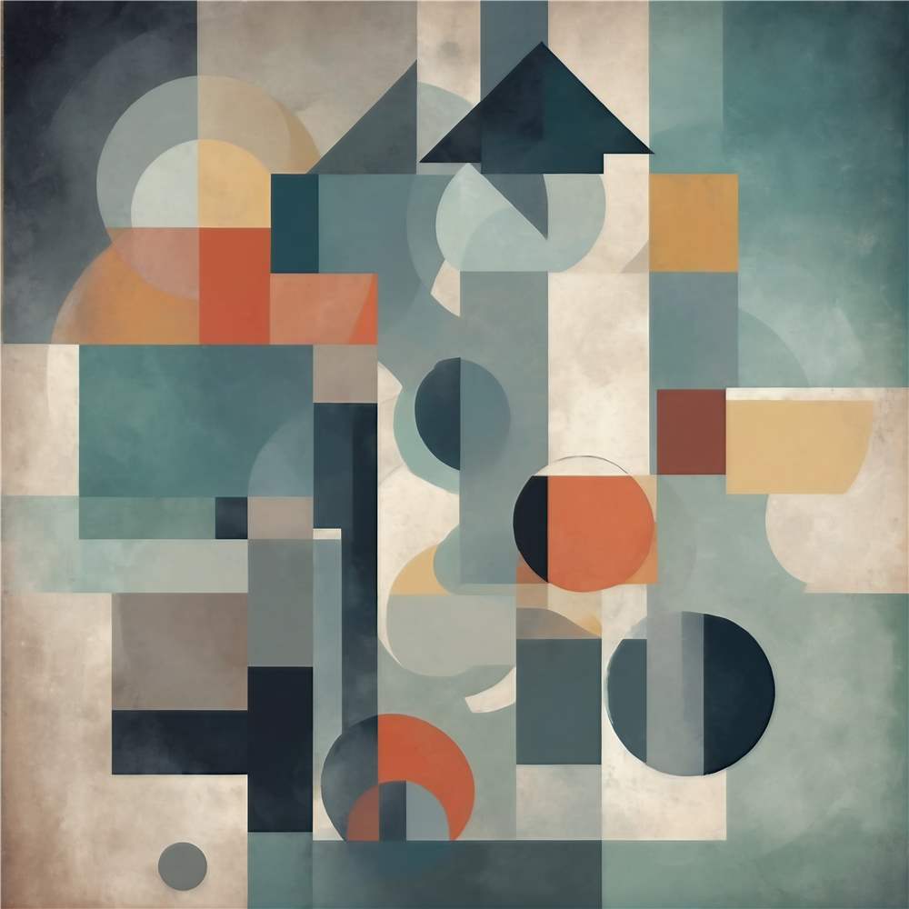 Moderne Geometrisk Abstraktion plakat