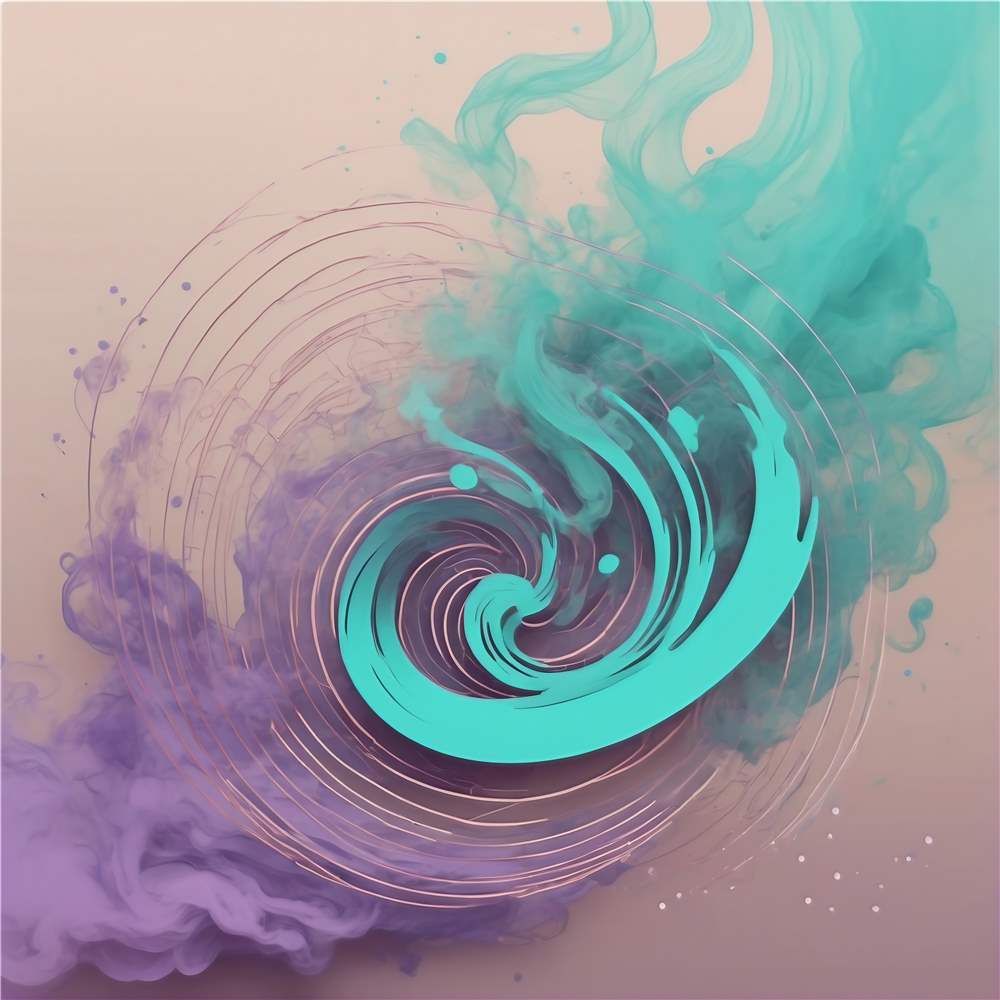 Farverig Spiraleffekt i Abstrakt Kunst plakat