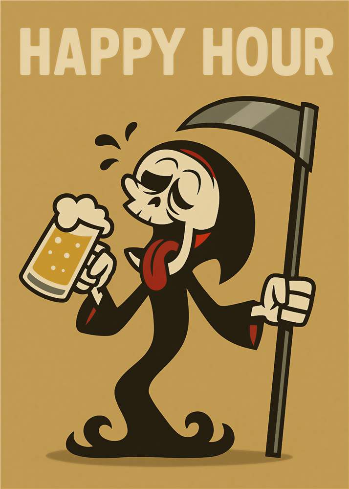 Dødens Festlige Happy Hour plakat