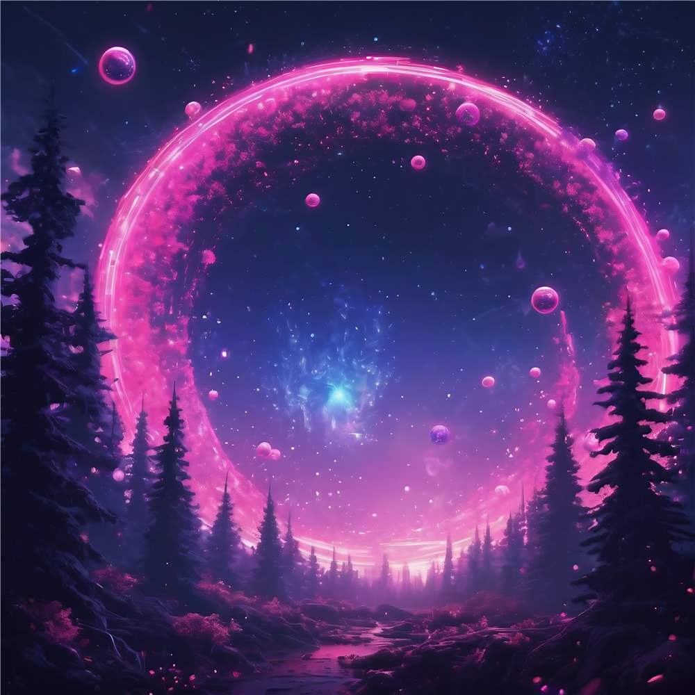 Mystisk Lilla Galakseportal plakat