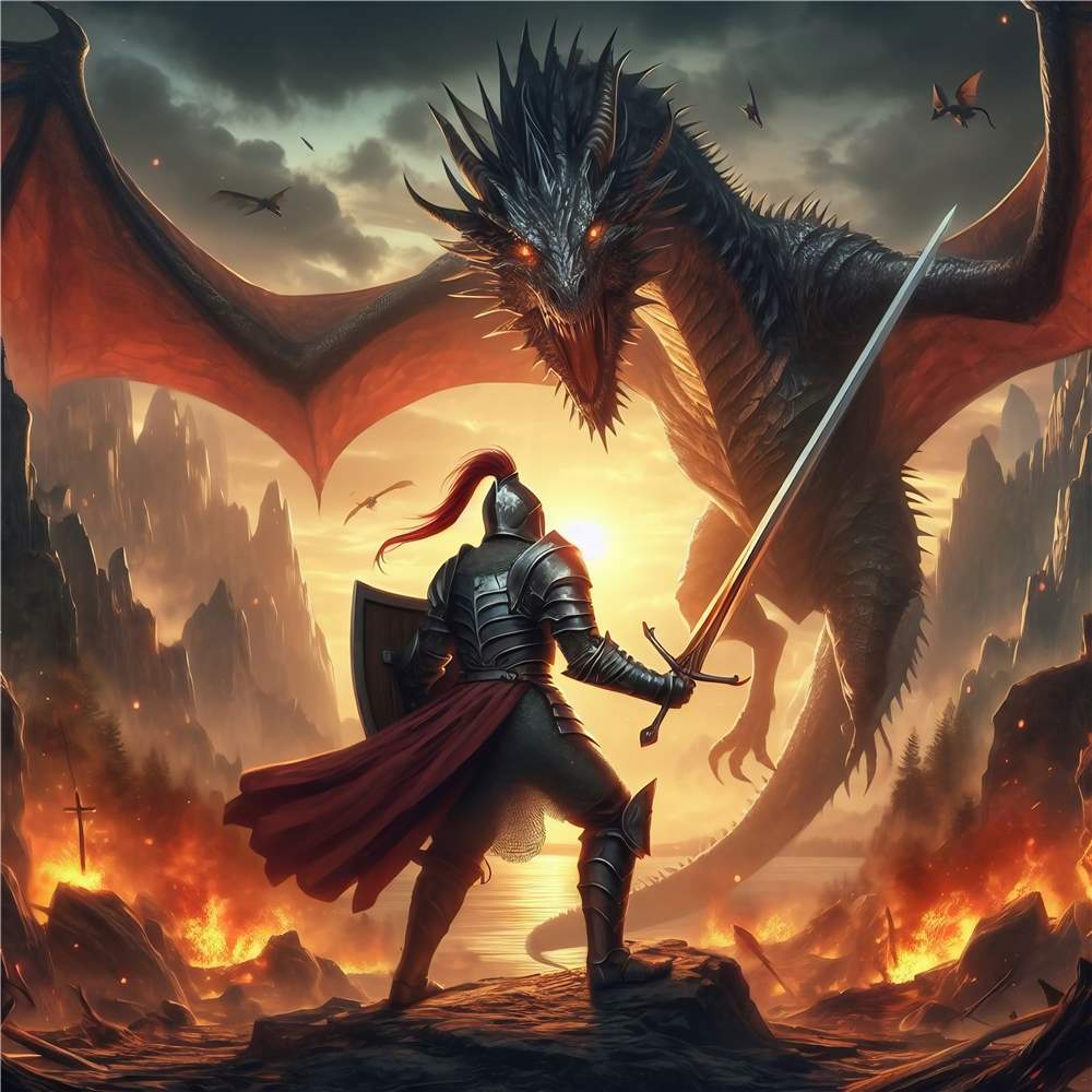 Epic Duel: Ridder vs Drage plakat
