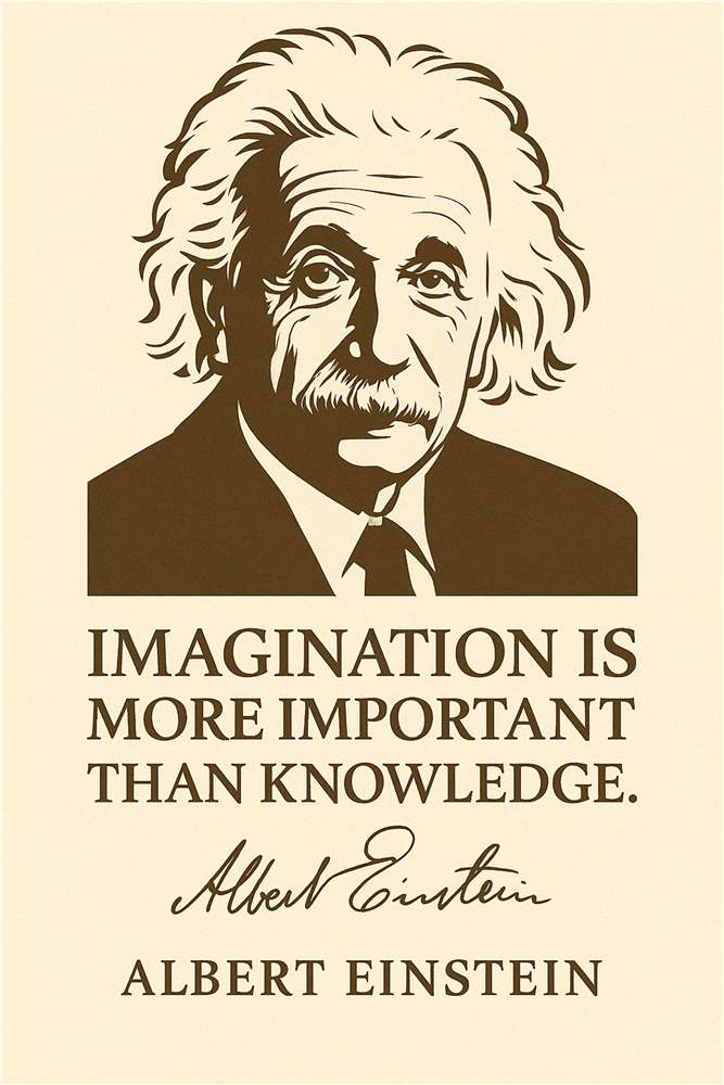 Einsteins Fantasi: En Kilde til Inspiration plakat