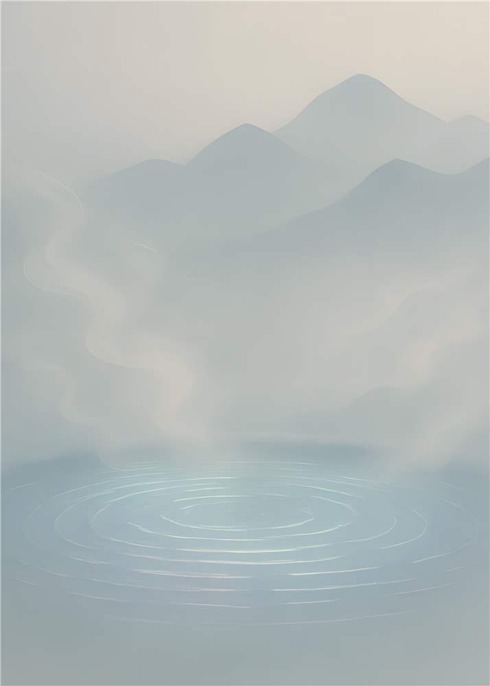 Stille Sø i Tåge plakat