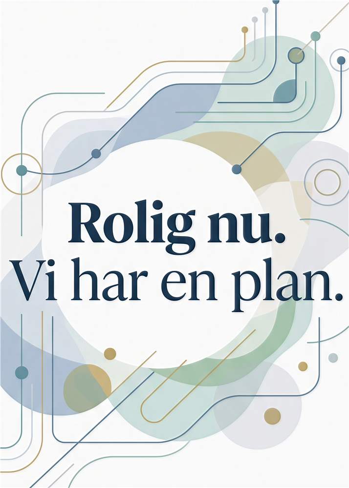 Find Roen: Planlægning i Stuen plakat