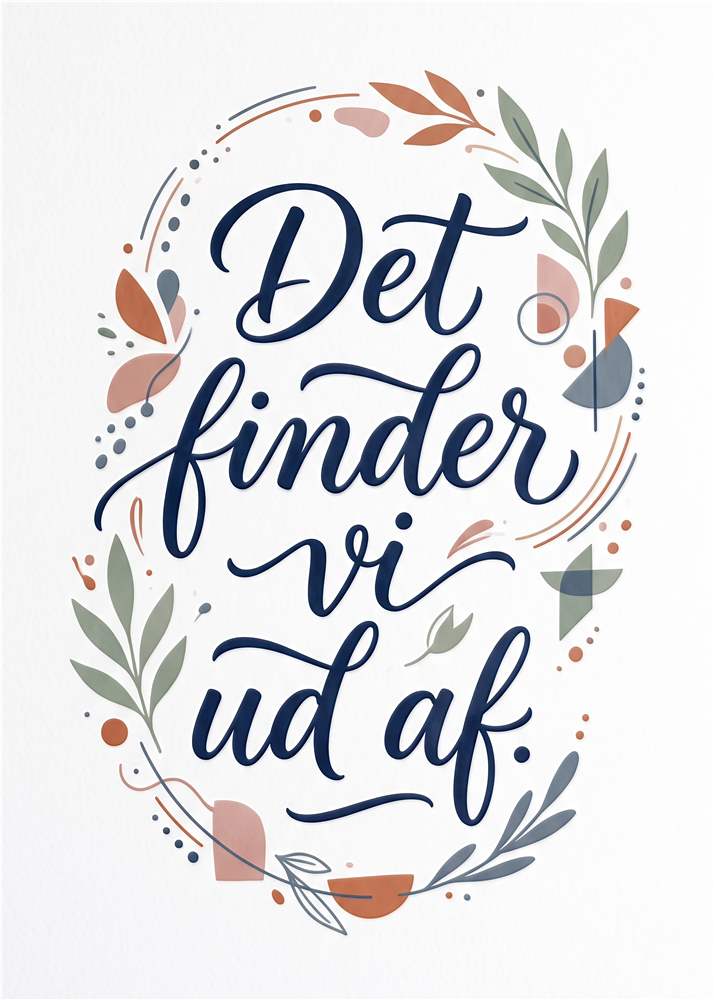 Det finder vi ud af - Plakat til Hjemmet plakat