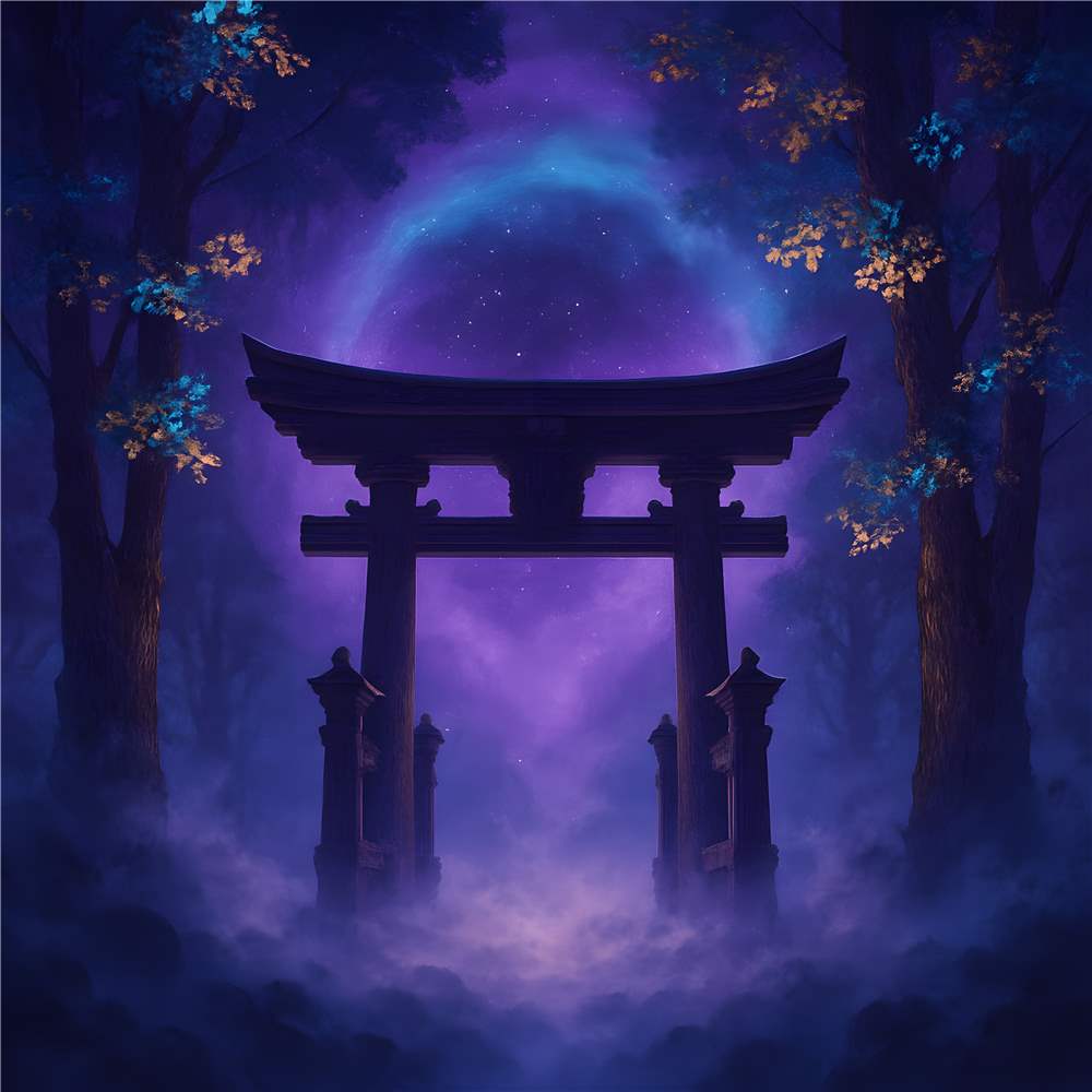 Mystisk Torii Port under Stjernerne plakat