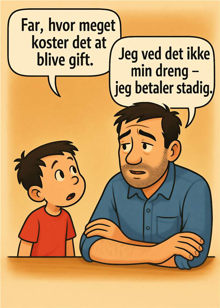 Hjertevarm Far-Søn Samtale plakat