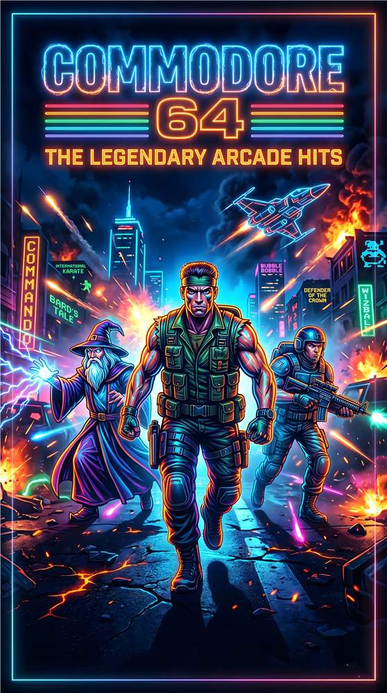 Commodore 64: Arkadeklassikere med Neonfortryllelse plakat