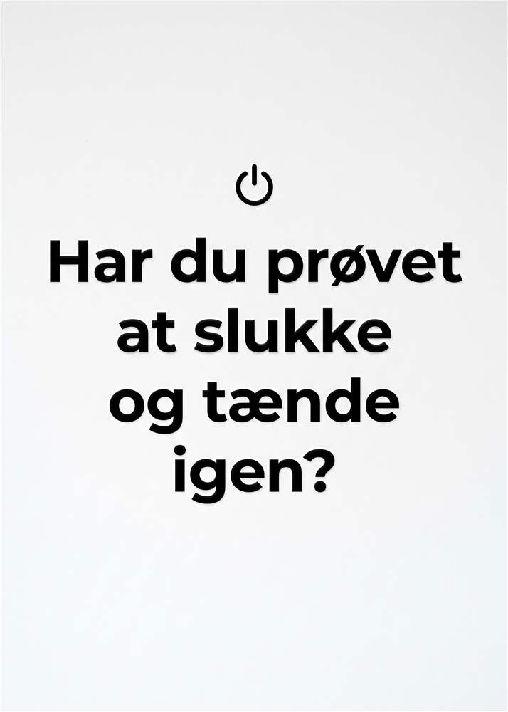 Genstart fornyr energien! plakat
