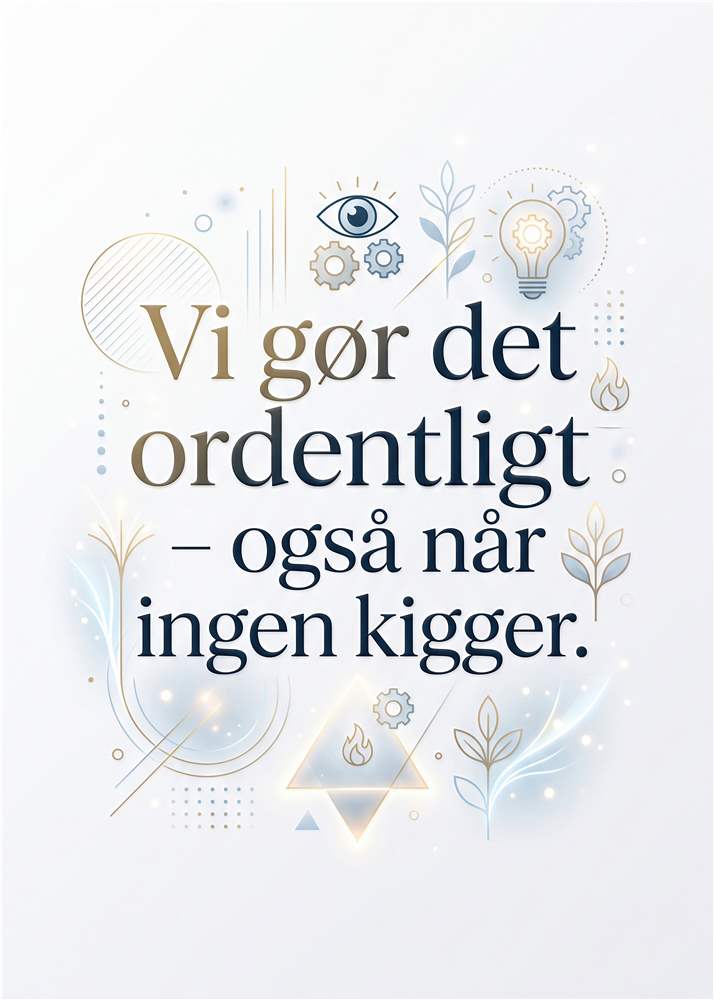 Ordentlighed i Hverdagen – Stilfuldt Poster plakat