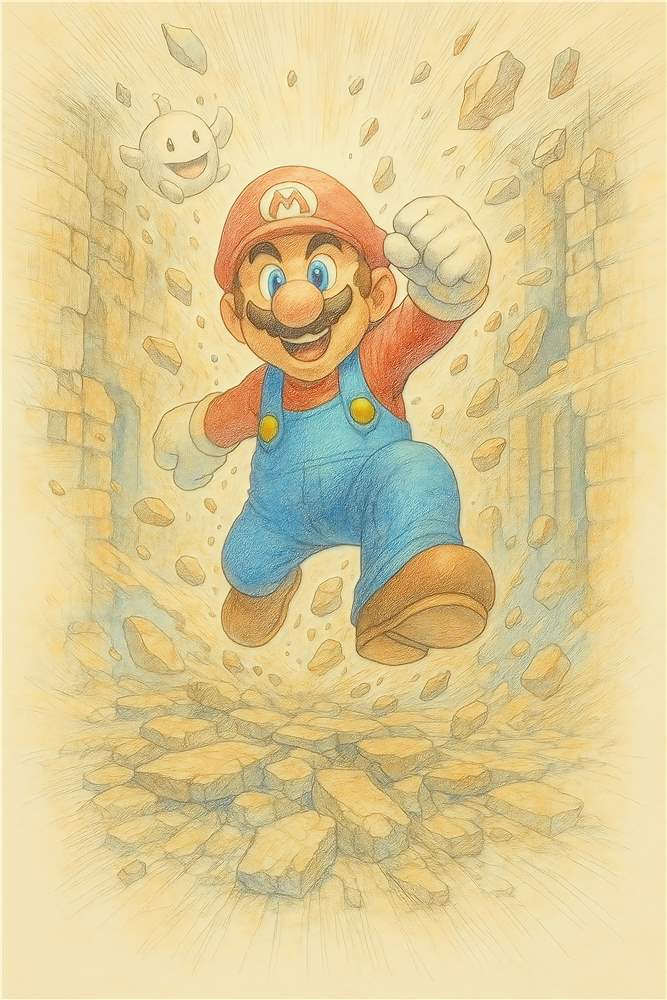 Mario's Eventyr i Fuld Aktion plakat