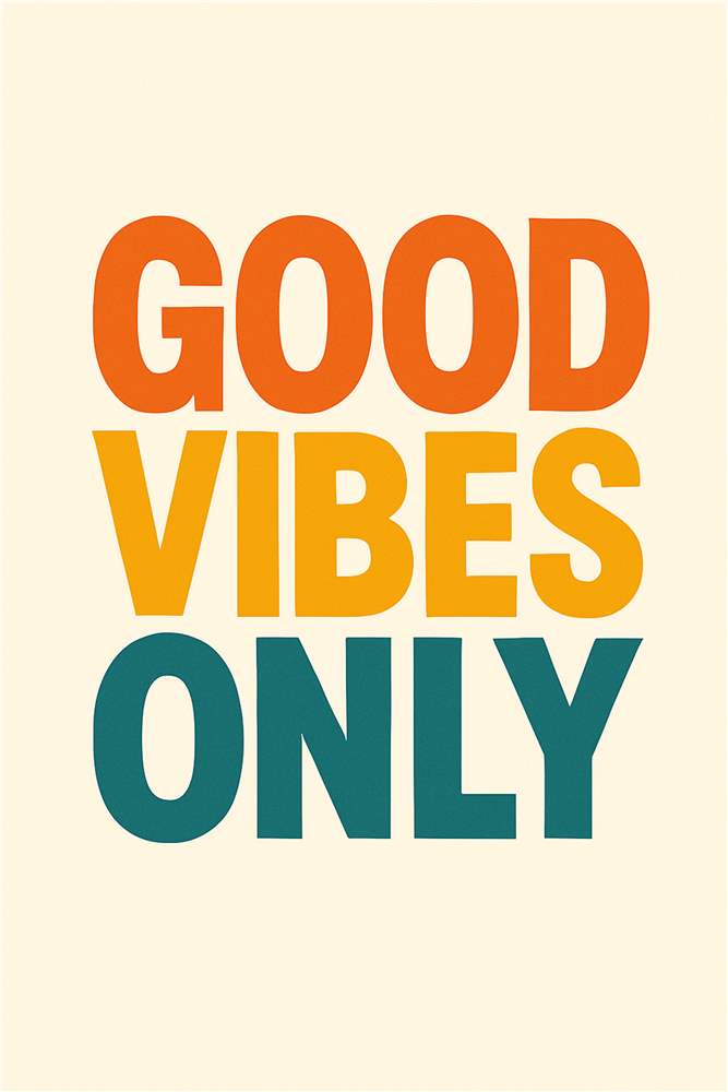 Kun Gode Vibes plakat