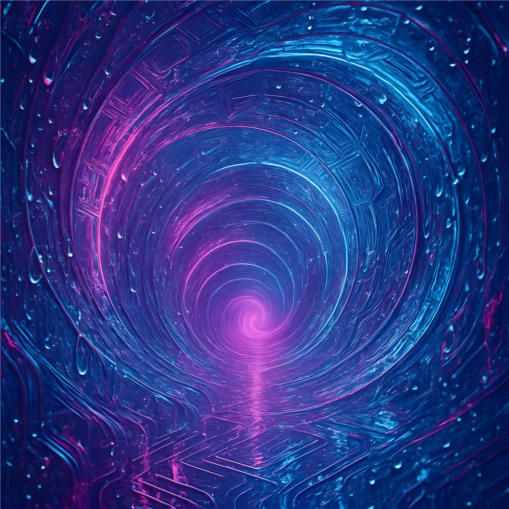 Neon Spiral: En Futuristisk Oplevelse plakat