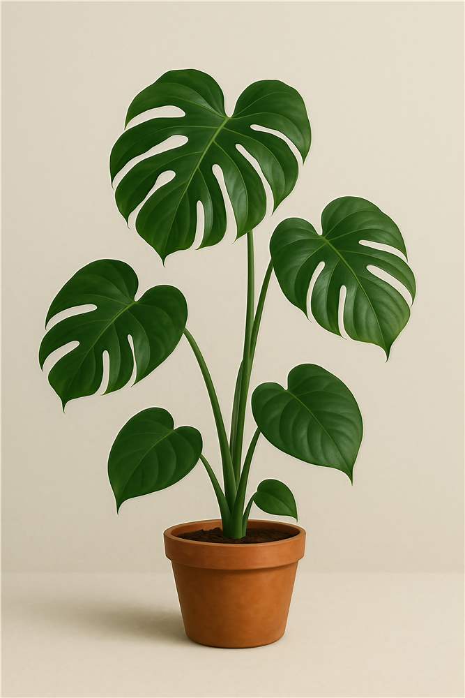 Monstera Plante i Terracotta Potte plakat