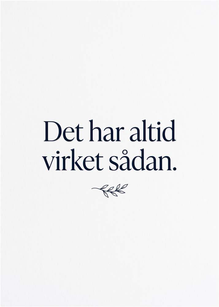 Tidsløs Plakat med Visdomsord plakat