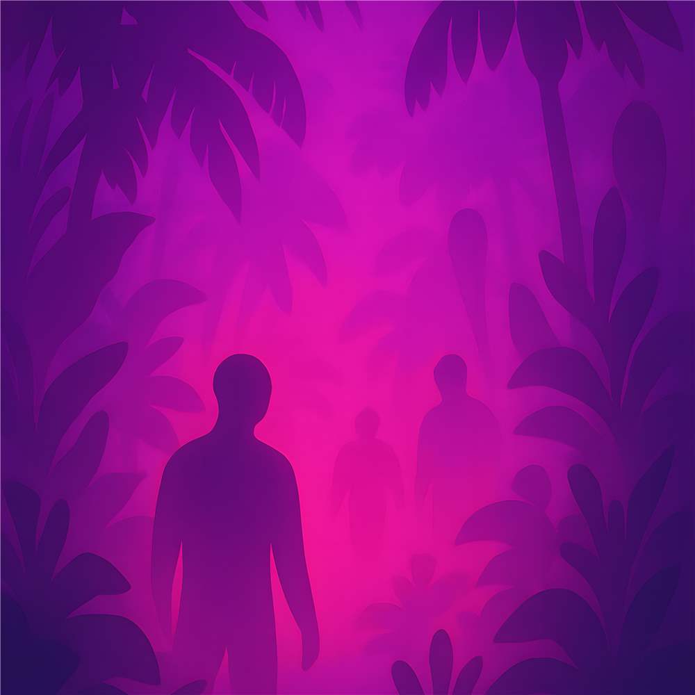 Drømmeagtig Junglesilhuet plakat