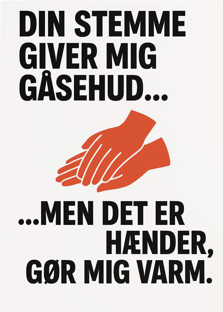 Varmende hænder og stemmer plakat